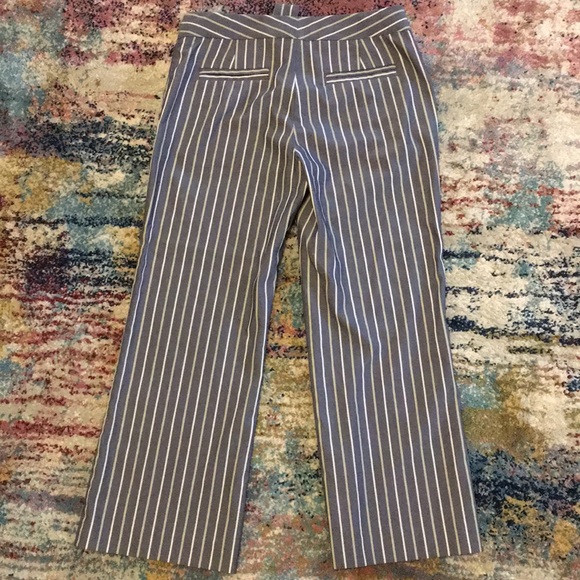 Women’s Express Editor Striped Capris - Picture 3 of 4